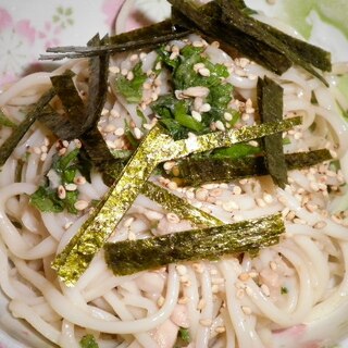 紫蘇とツナのそうめんパスタ